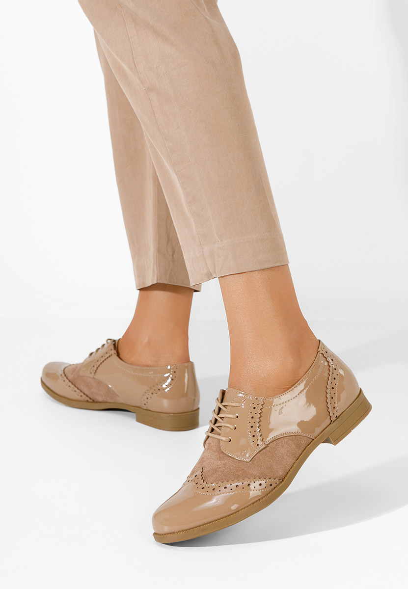 Scarpe oxford donna Bakera cachi