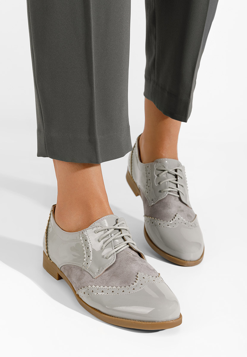Scarpe oxford donna Bakera grigio