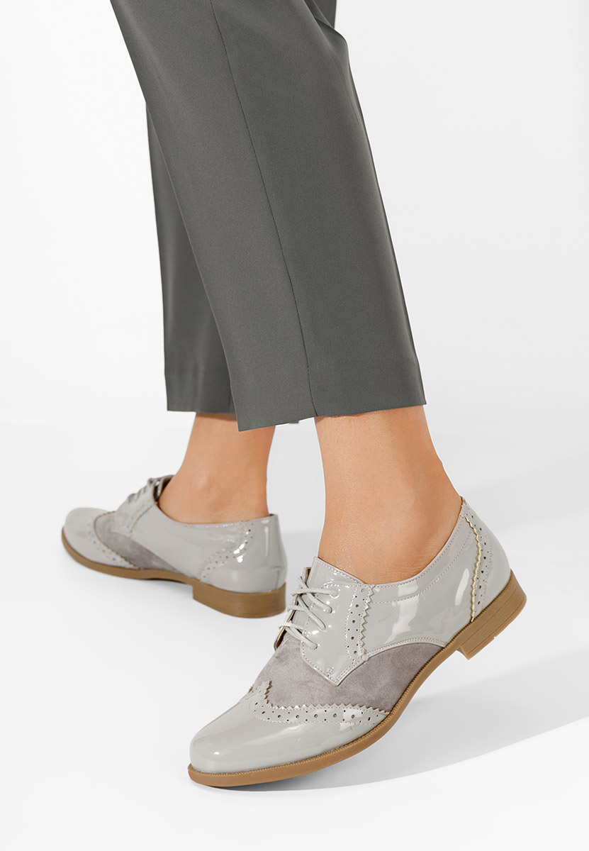 Scarpe oxford donna Bakera grigio