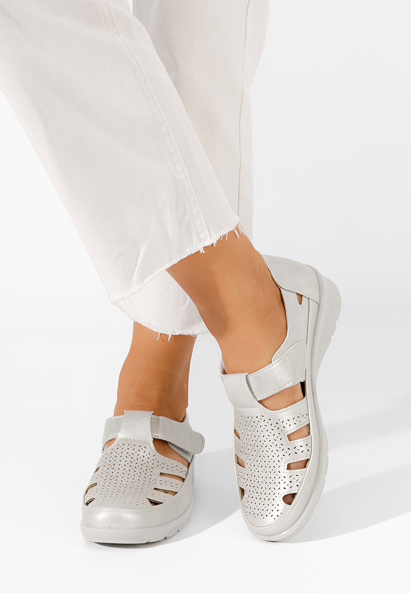Espadrillas donna Gerania argento