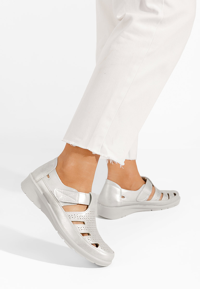 Espadrillas donna Gerania argento