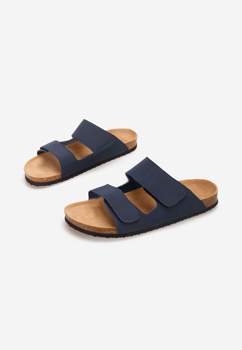 Pantofole da uomo Mathias Blu marine