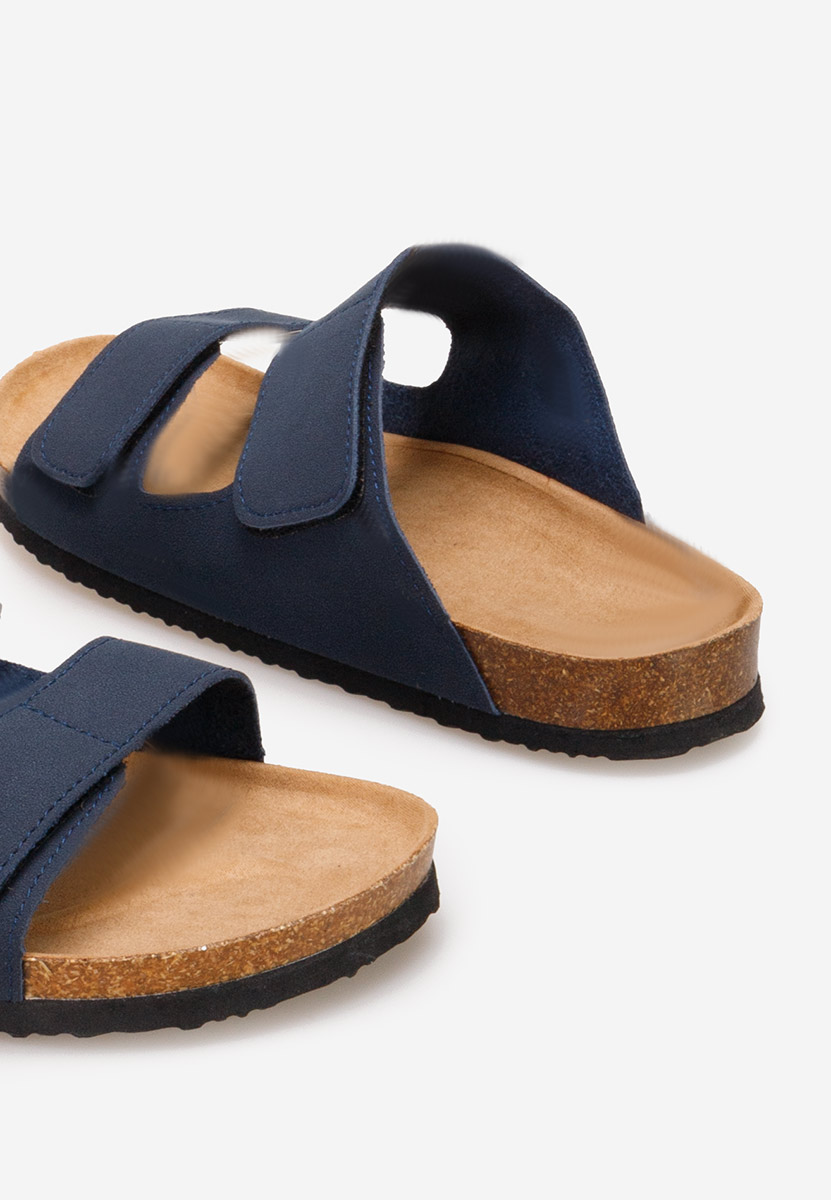 Pantofole da uomo Mathias Blu marine
