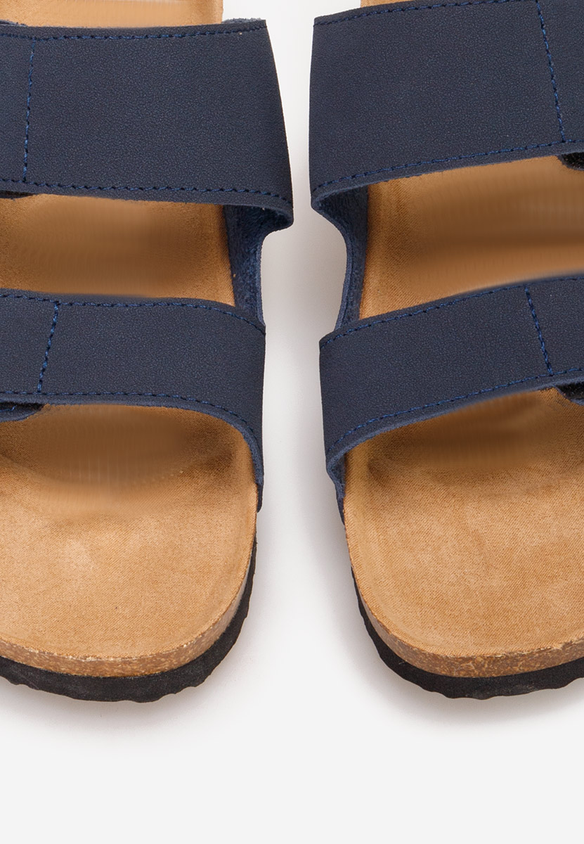 Pantofole da uomo Mathias Blu marine