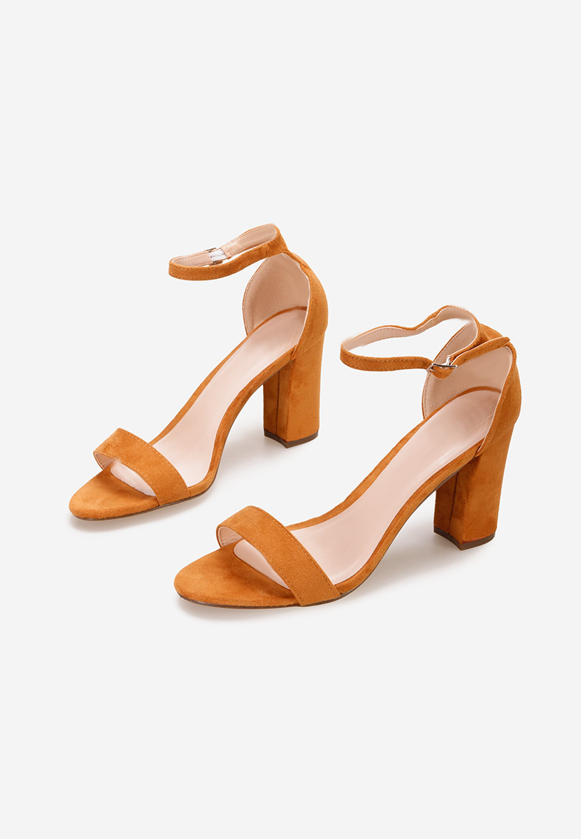 Sandali con tacco Flavie Camel