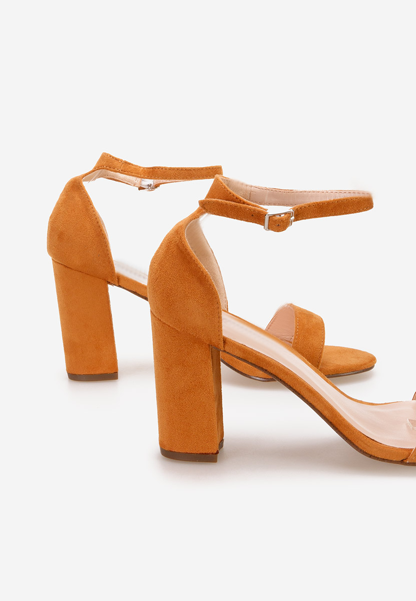 Sandali con tacco Flavie Camel