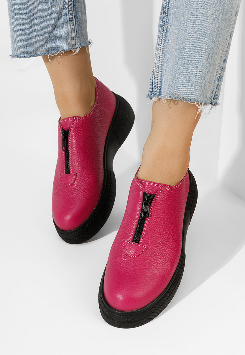 Scarpe basse donna pelle Amaera Fucsia