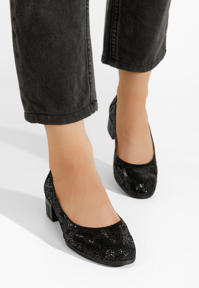 Décolleté tacco basso Montremy V5 nero