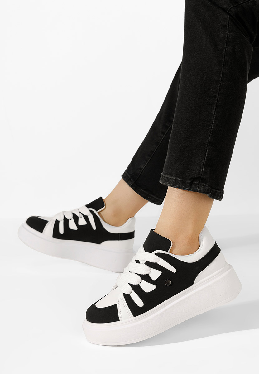 Sneakers con plateau Cassatia nero