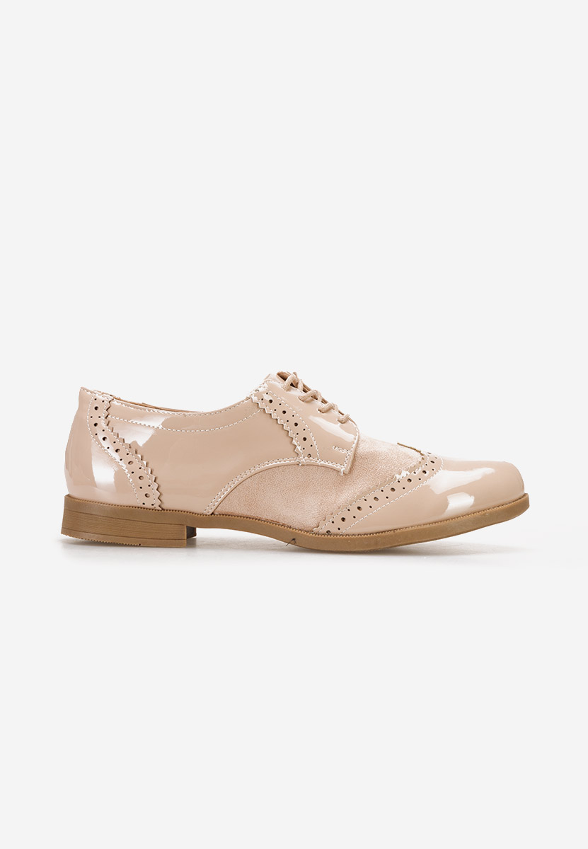 Scarpe oxford donna Bakera beige