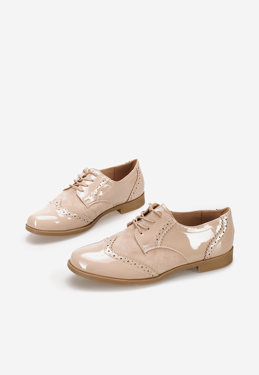 Scarpe oxford donna Bakera beige