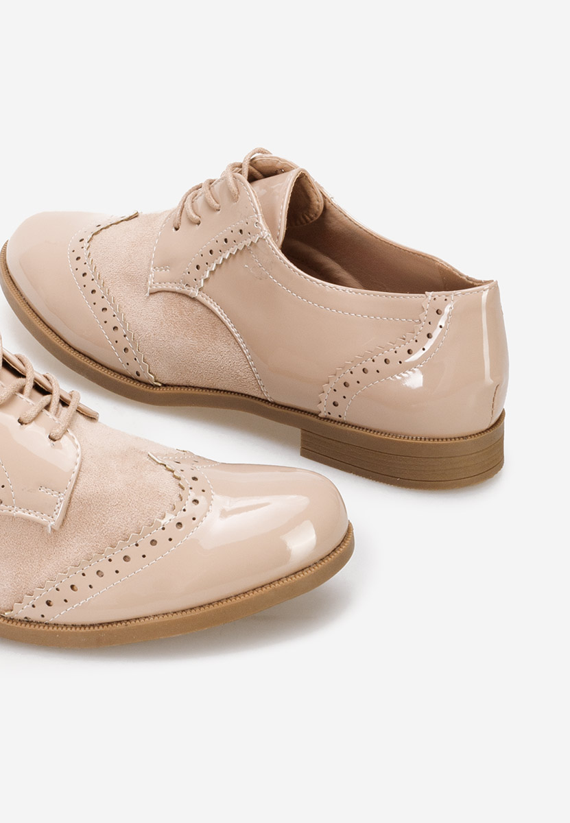 Scarpe oxford donna Bakera beige