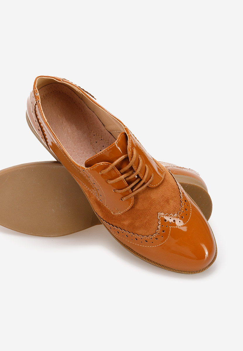 Scarpe oxford donna Bakera camel