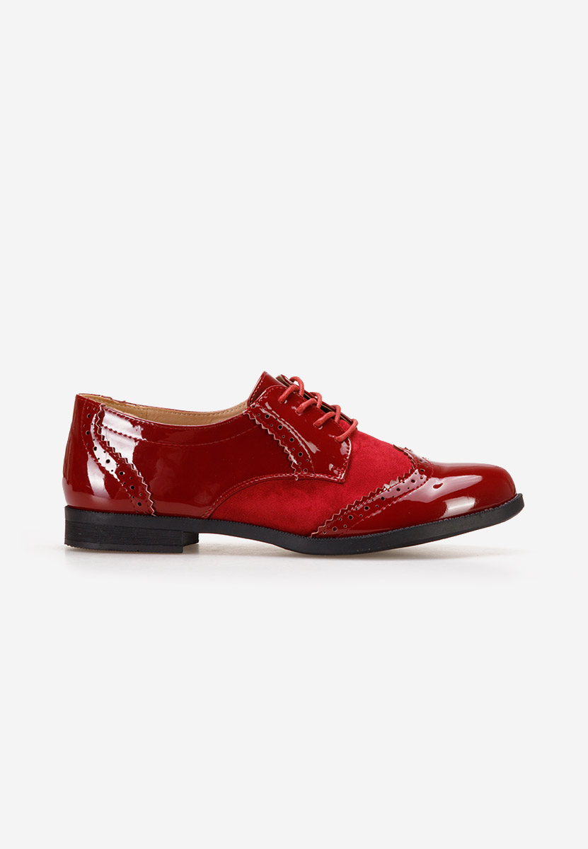 Scarpe oxford donna Bakera rosso