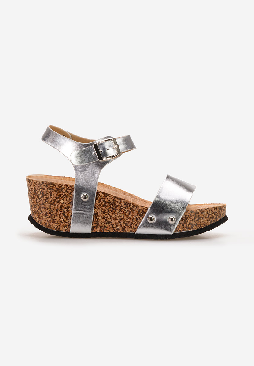 Sandali platform Keya Argento