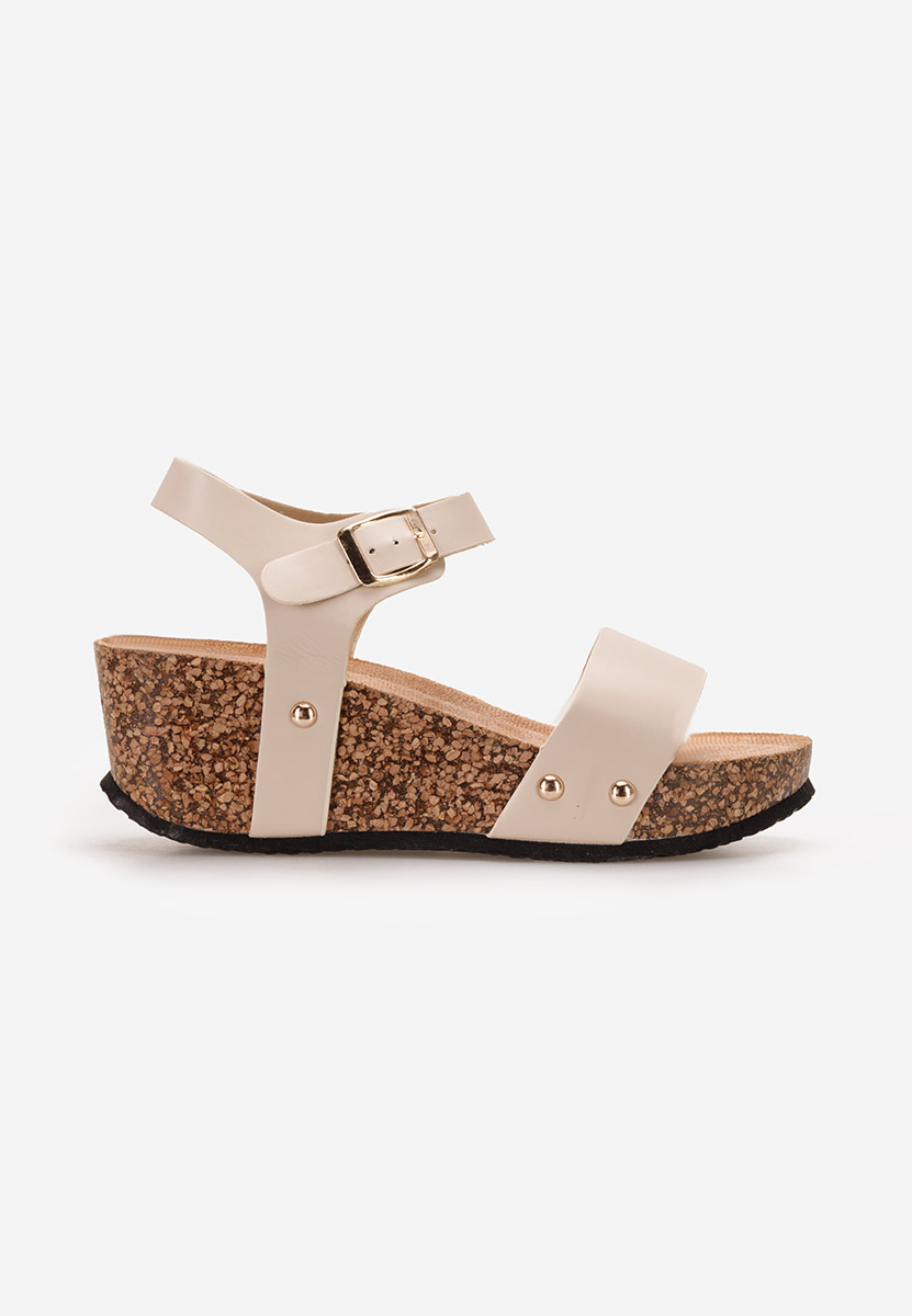 Sandali platform Keya Beige