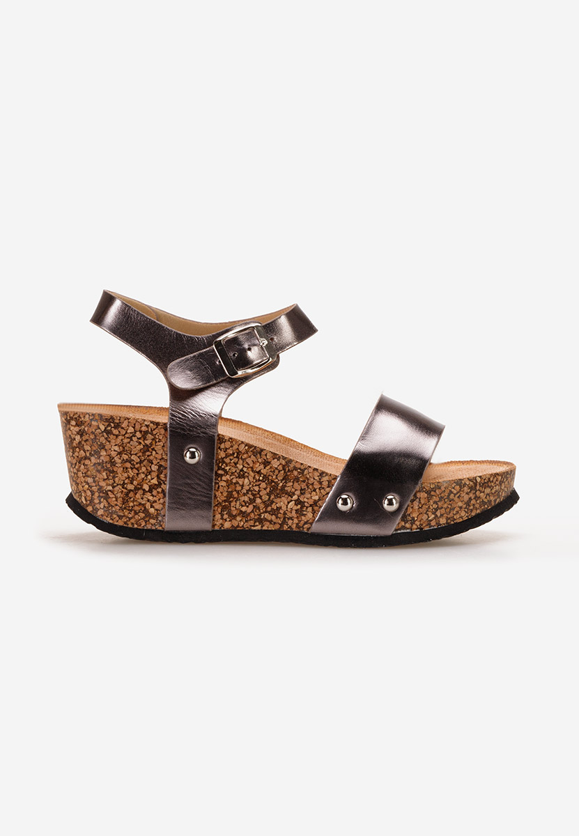 Sandali platform Keya Grigio