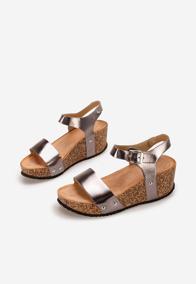 Sandali platform Keya Grigio