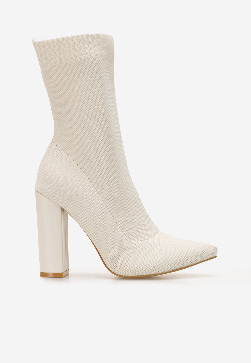 Tronchetti con tacco Seliah Beige