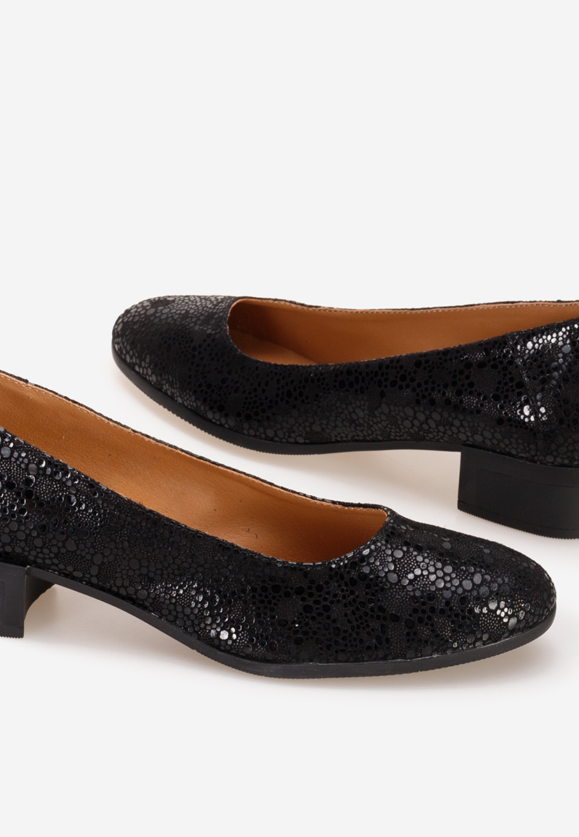 Décolleté tacco basso Montremy V5 nero