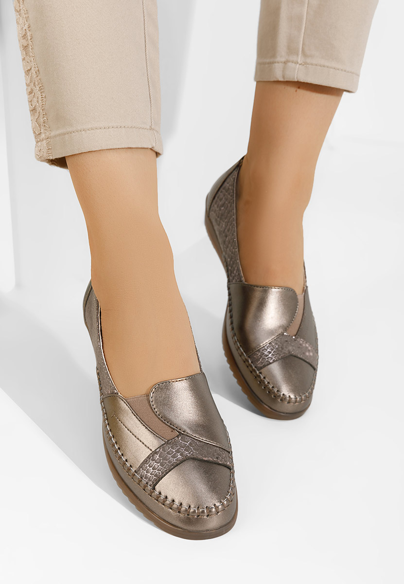 Scarpe basse donna Azohra oro