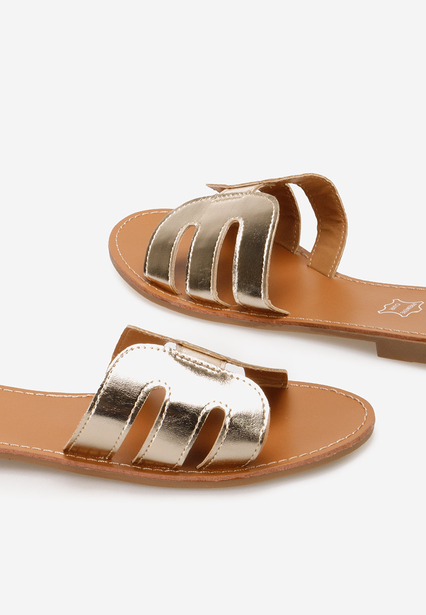 Ciabatte donna Strina oro