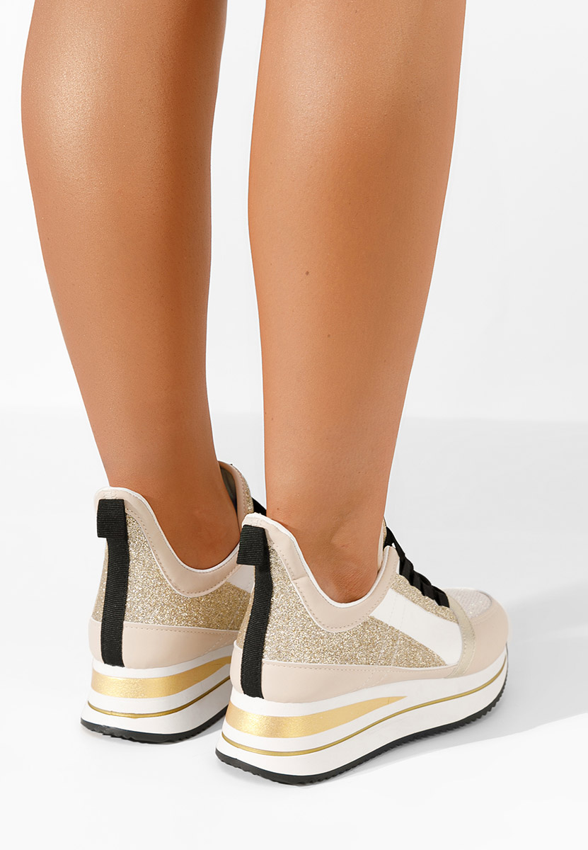 Sneakers con zeppa Tamila beige