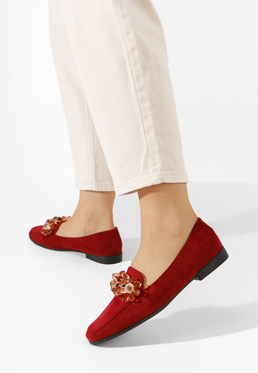 Mocassini donna dama Barizza Rosso
