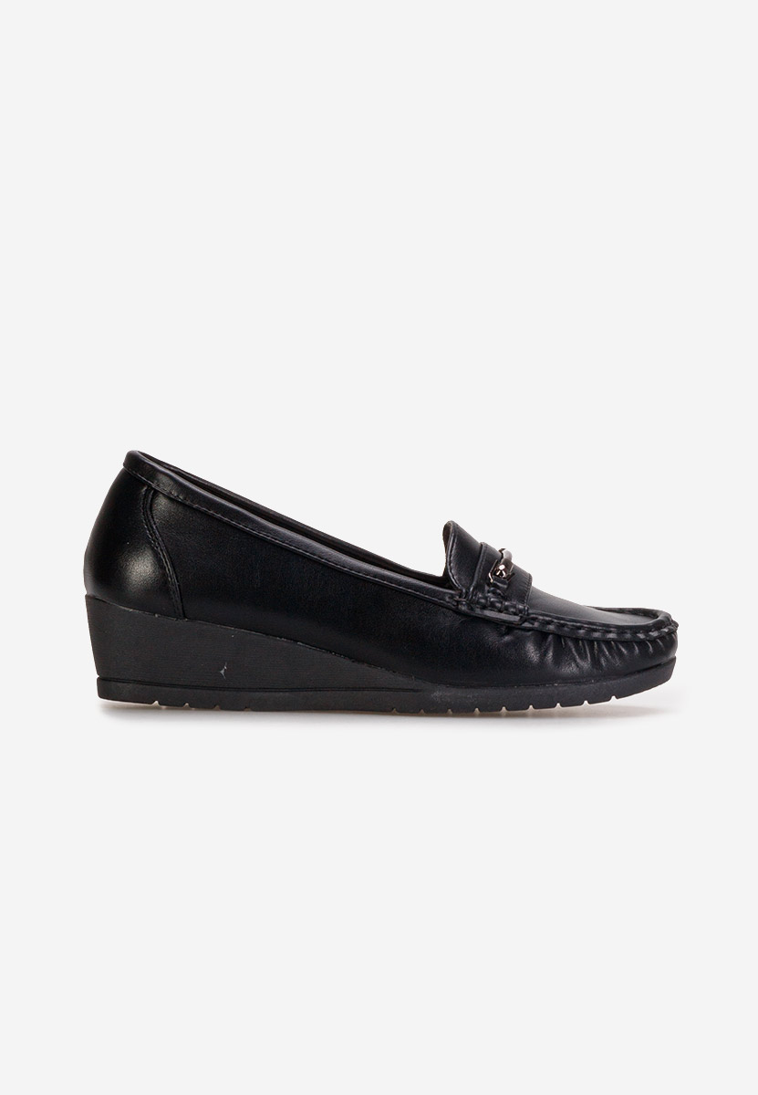 Mocassini donna platform Norasea nero