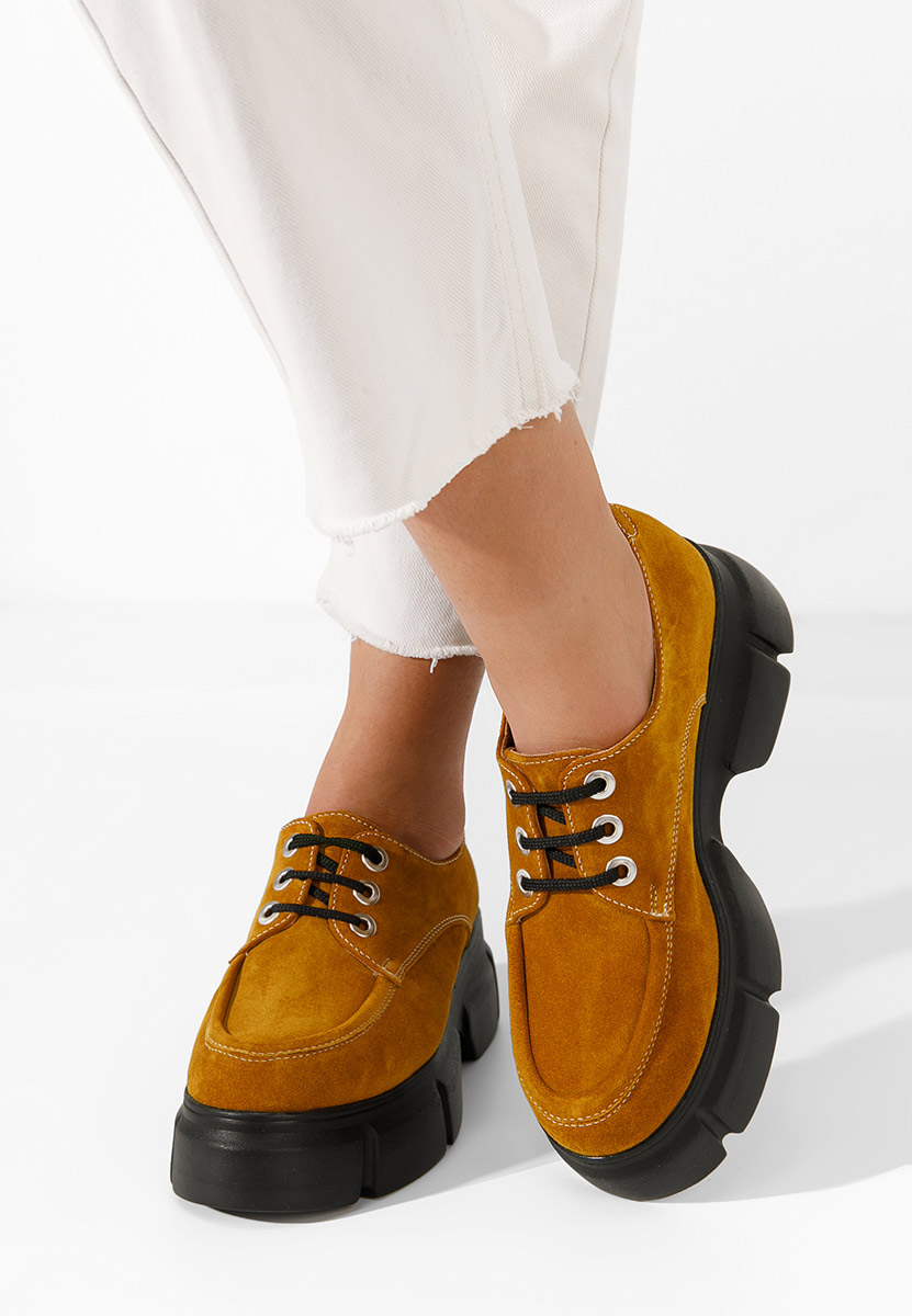 Scarpe con plateau Catarina Camel