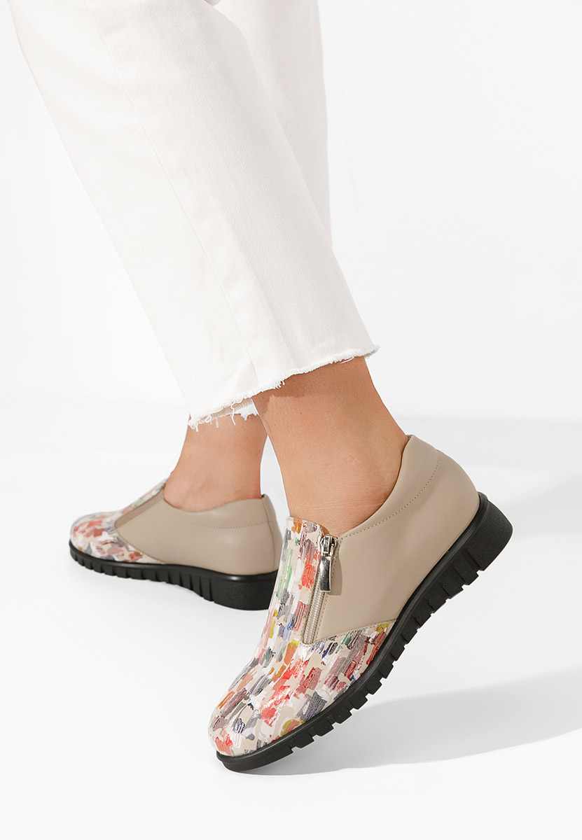 Scarpe basse donna pelle Isola Colorate