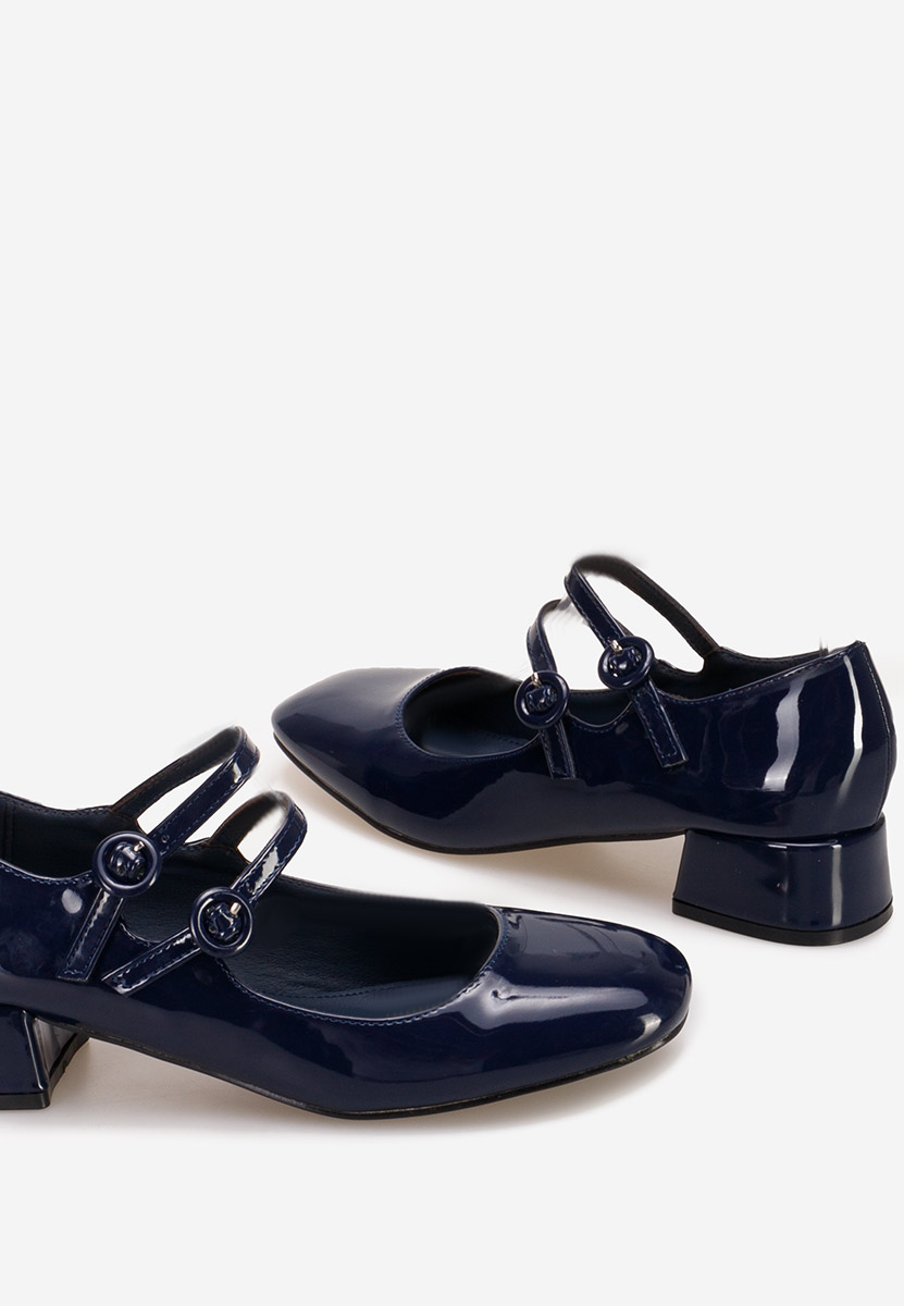 Décolleté tacco basso Trellia Blu marine