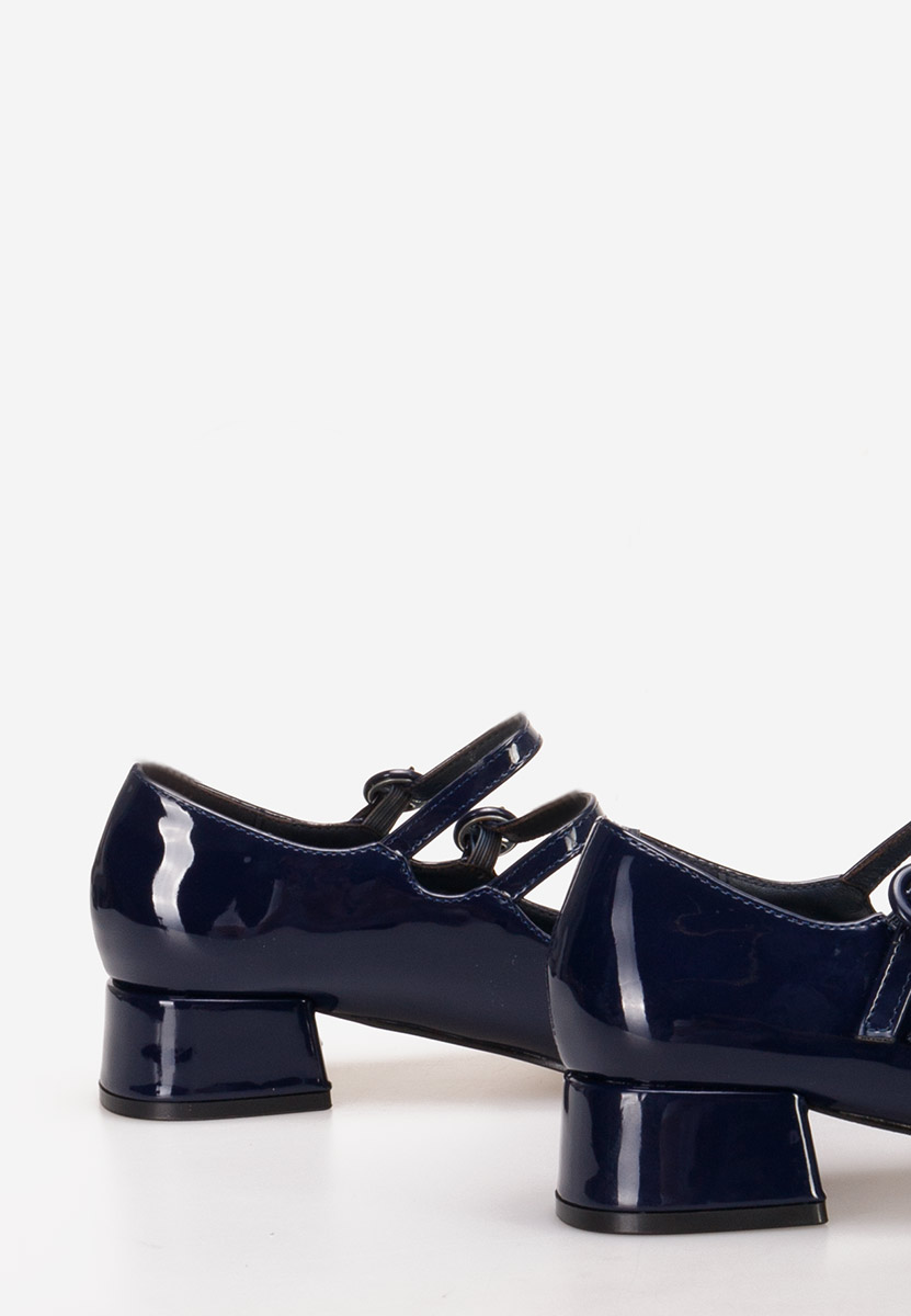 Décolleté tacco basso Trellia Blu marine
