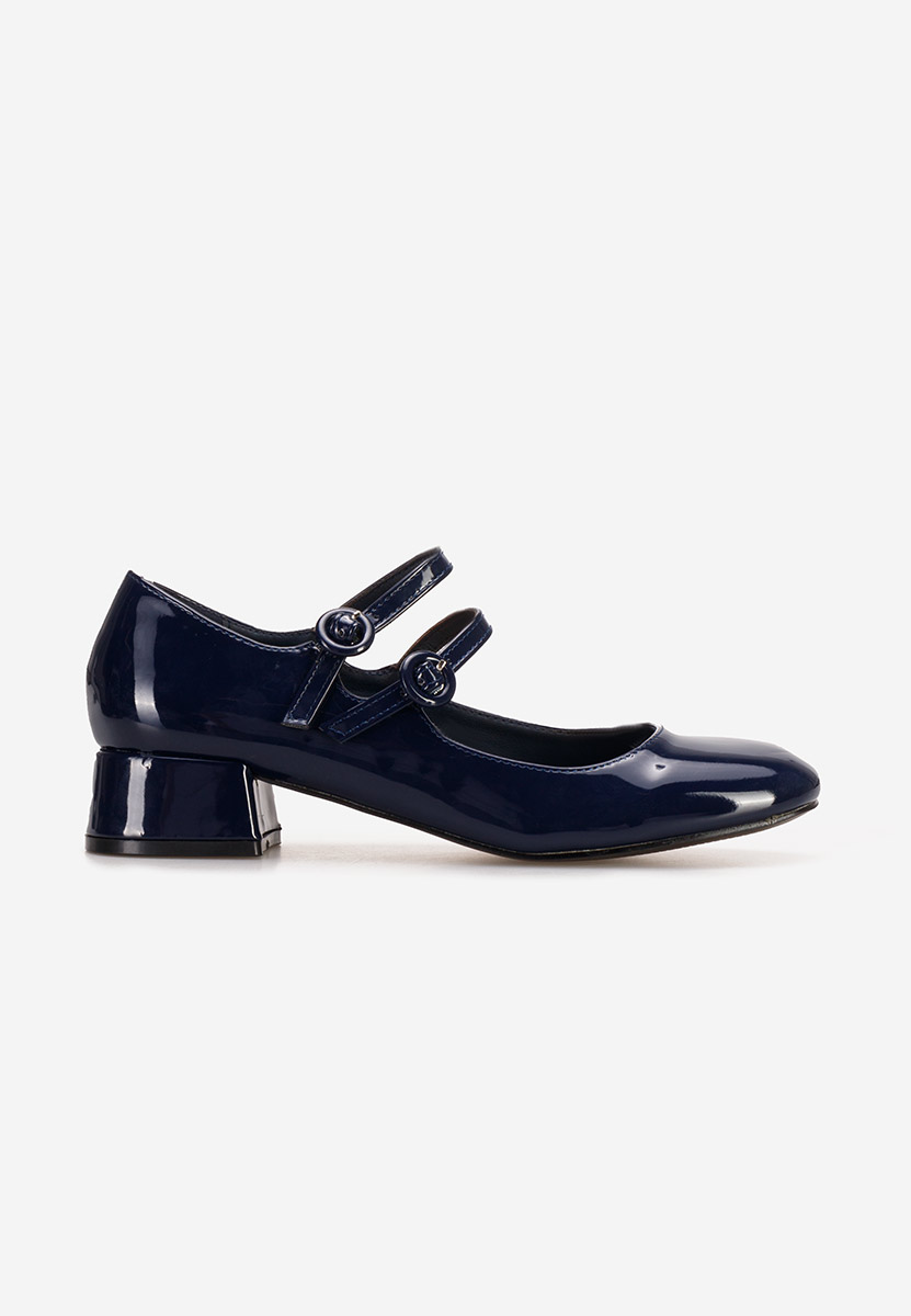 Décolleté tacco basso Trellia Blu marine