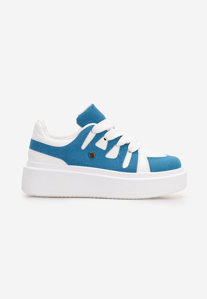 Sneakers con plateau Cassatia blu