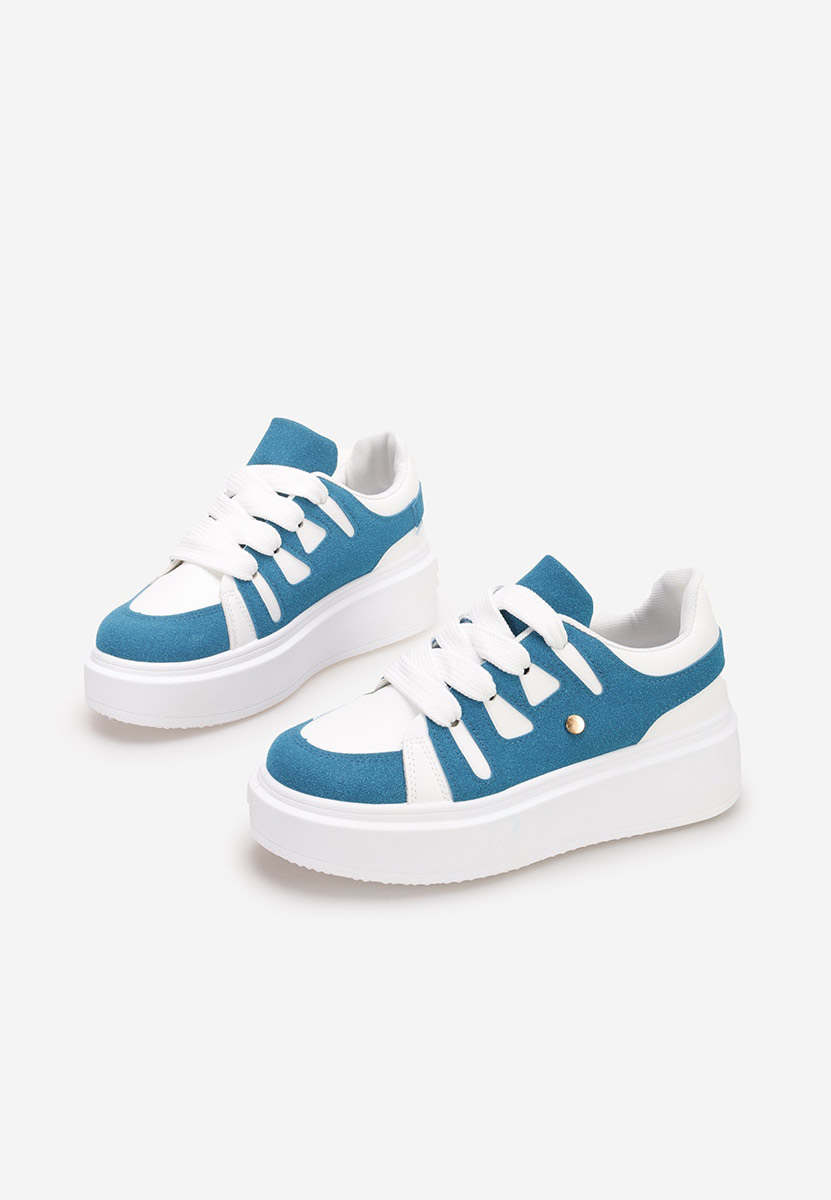 Sneakers con plateau Cassatia blu