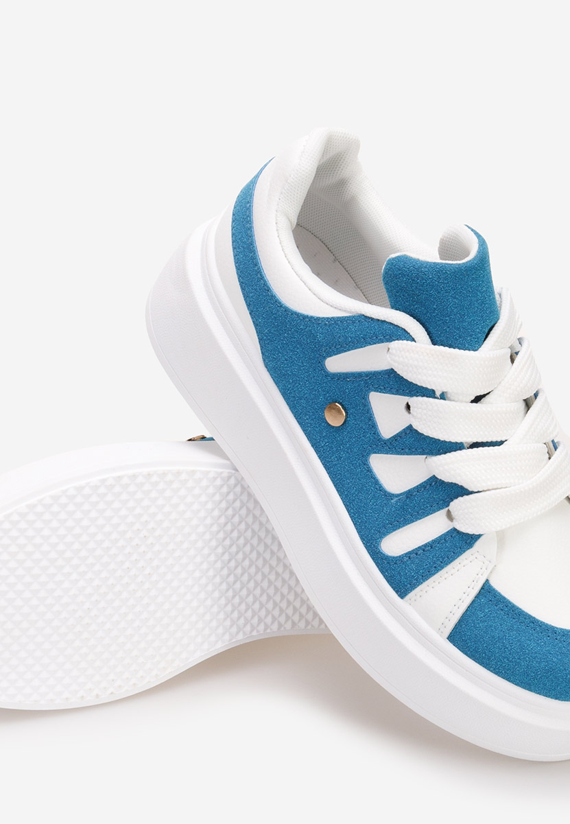 Sneakers con plateau Cassatia blu