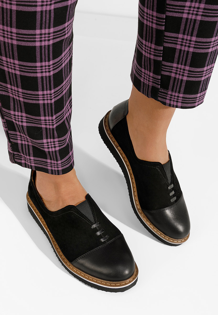 Scarpe basse donna pelle Ariva V2 Nero