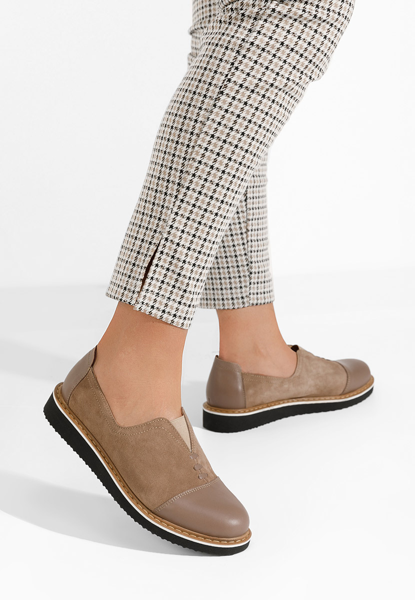 Scarpe basse donna pelle Ariva V2 Marrone