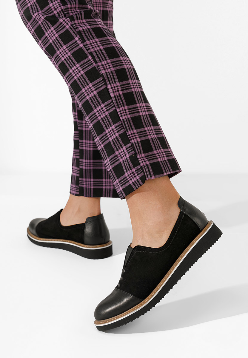 Scarpe basse donna pelle Ariva V2 Nero