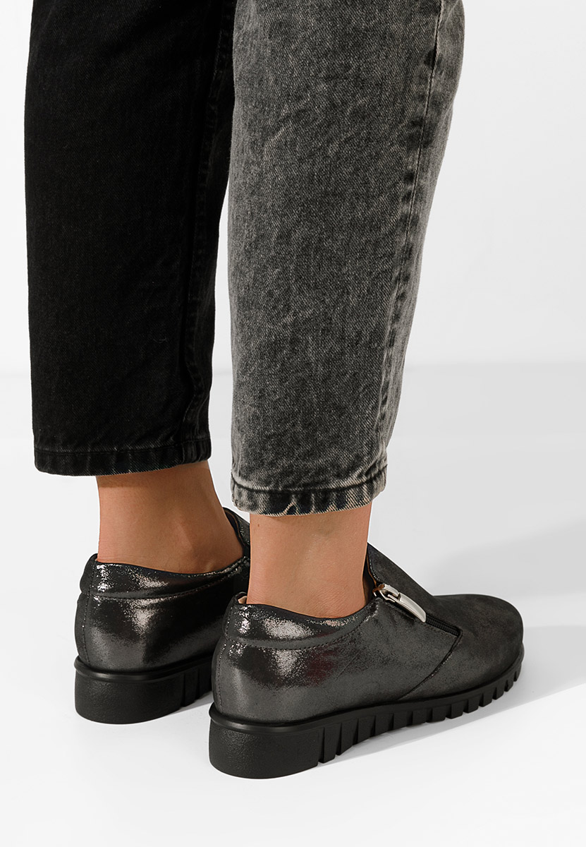 Scarpe basse donna pelle Isola Argento