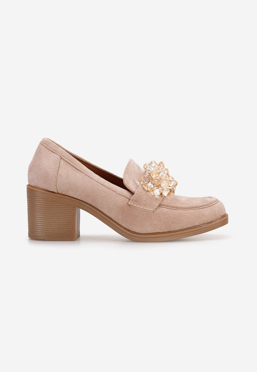 Mocassini con tacco Ermela Camel
