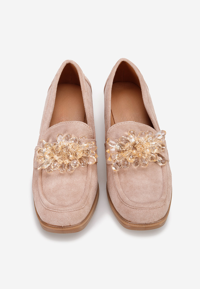 Mocassini con tacco Ermela Camel