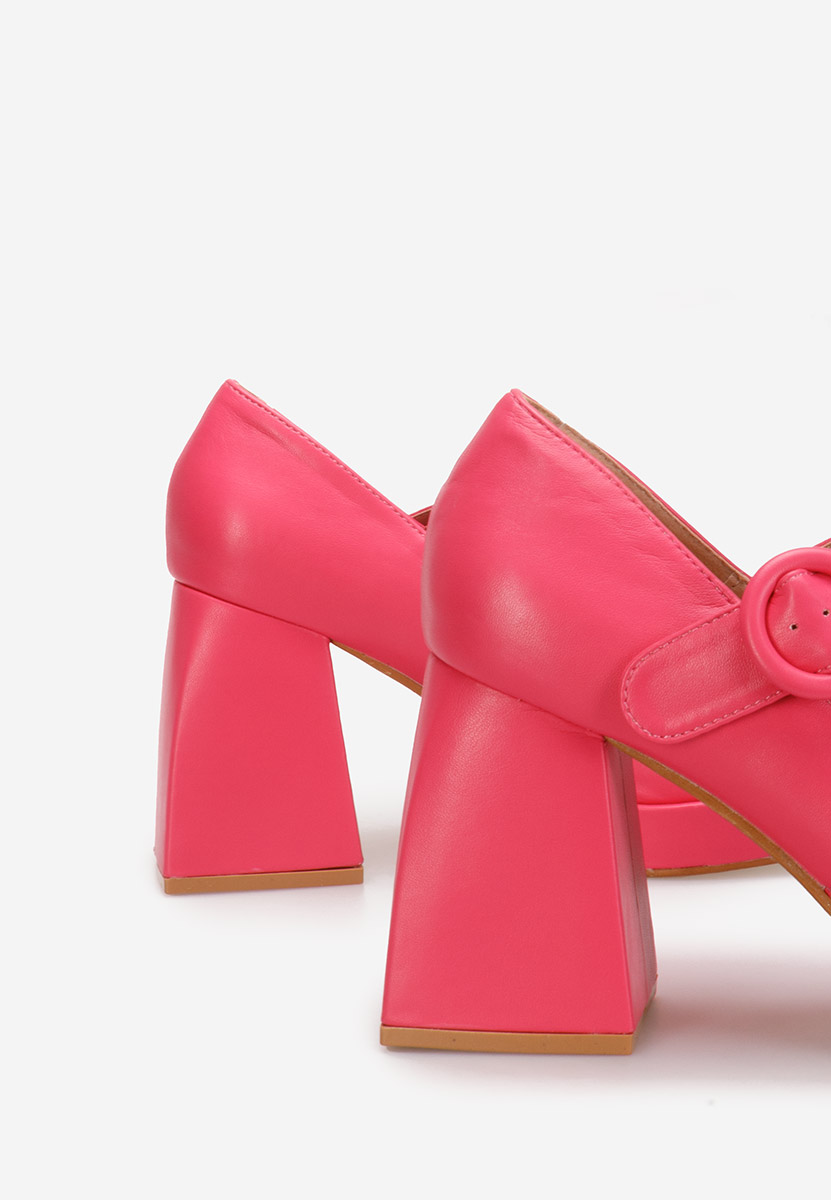 Décolleté tacco largo Lavosa Fucsia