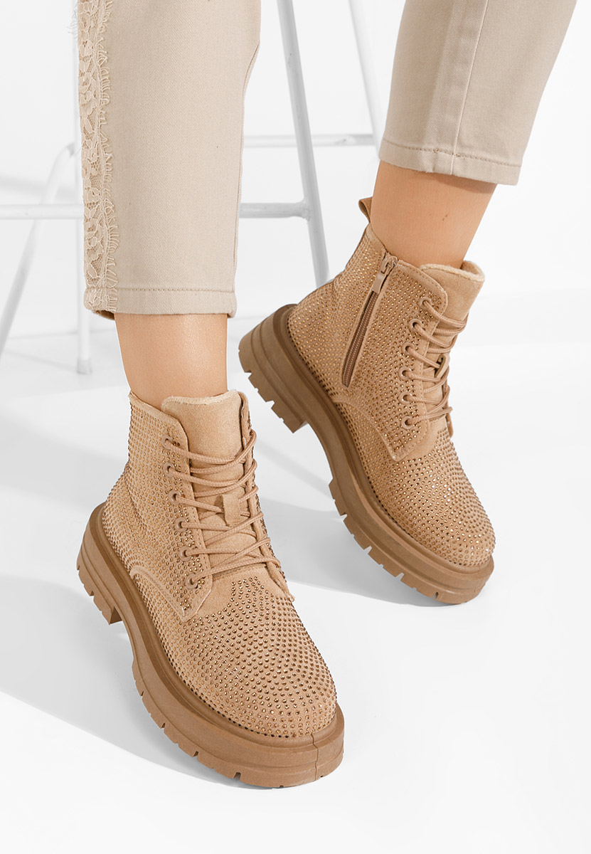 Stivaletti donna Sebria Beige