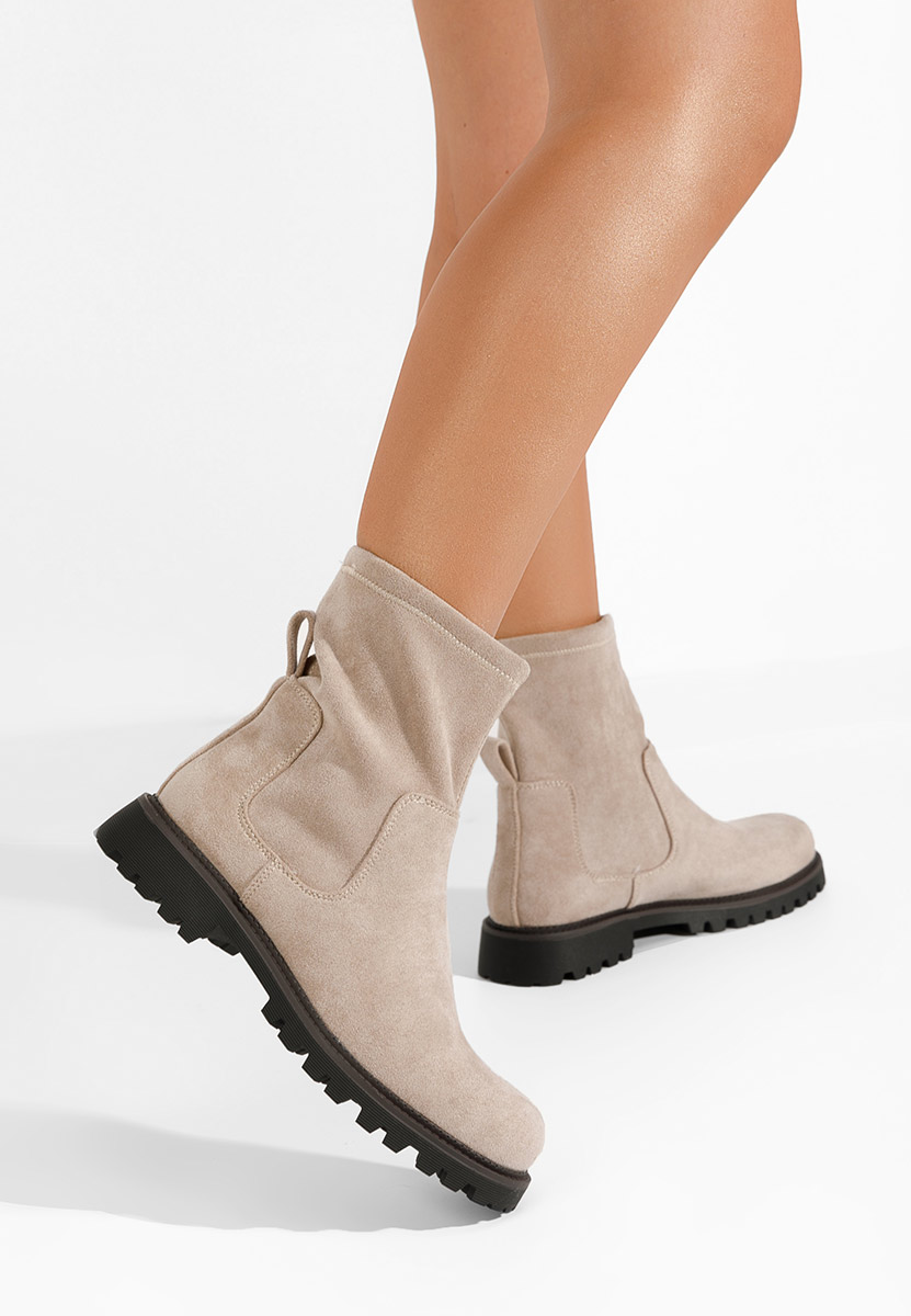 Stivaletti donna Javana beige