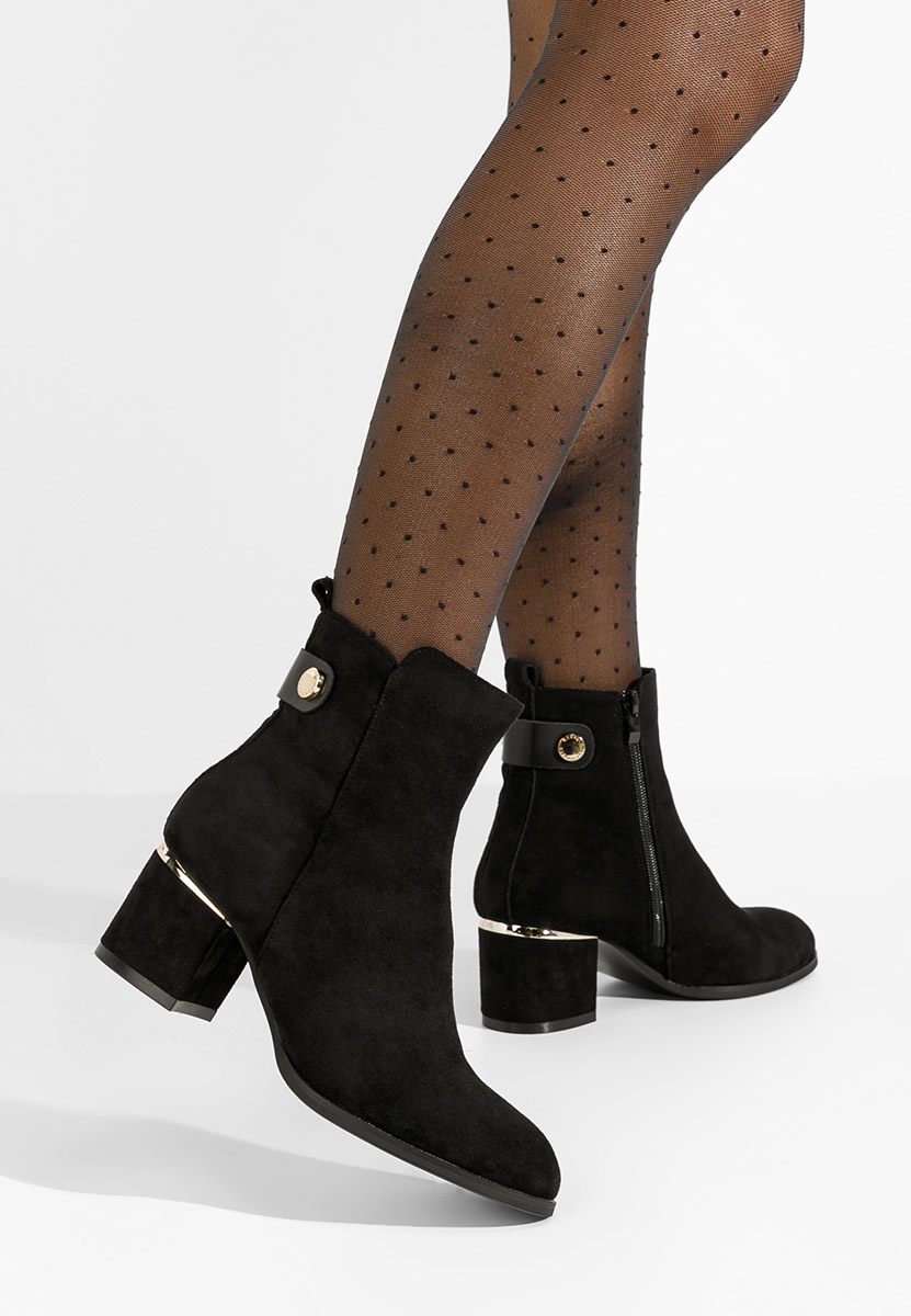 Tronchetti con tacco largo Sikora Nero Tronchetti con tacco largo Sikora Nero