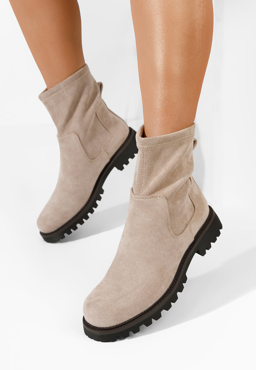 Stivaletti donna Javana beige