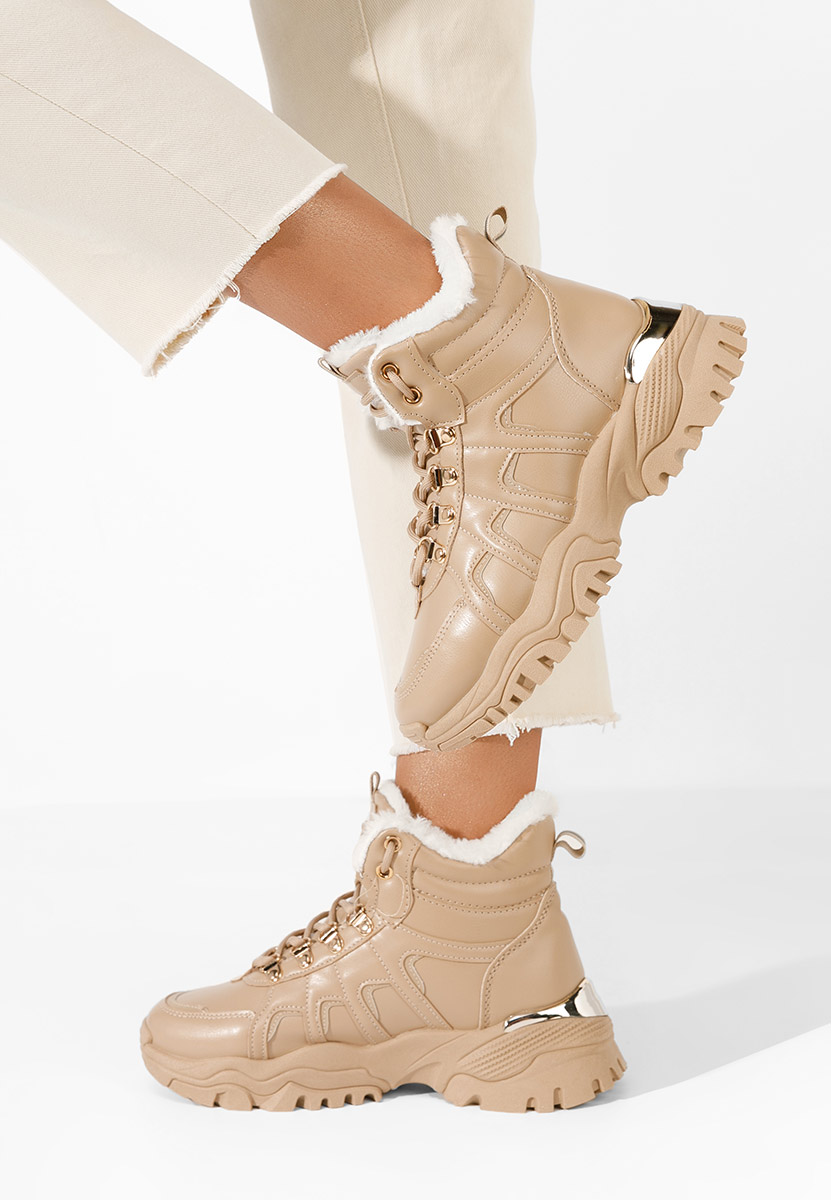 Sneakers donna invernali Vincia cachi