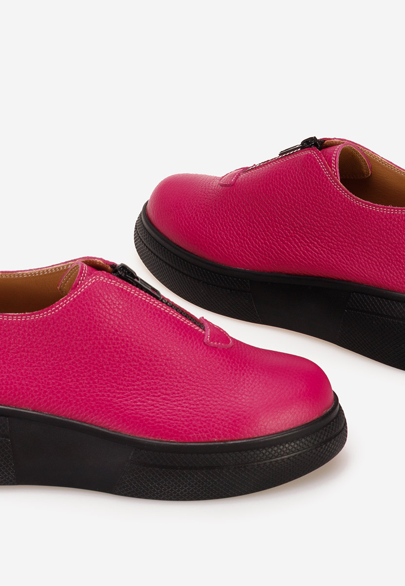 Scarpe basse donna pelle Amaera Fucsia